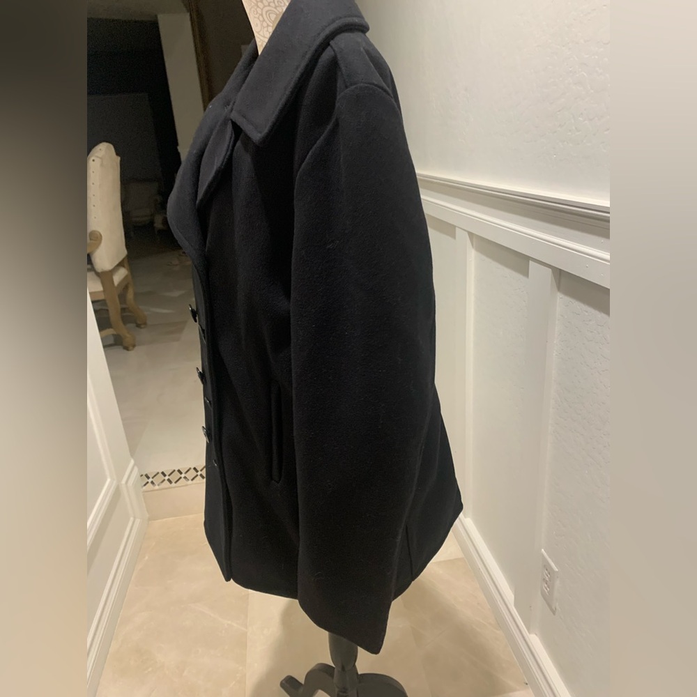 Scott Men's Elegant Black Peacoat - Picture 5 of 11